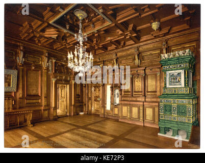 Il museo, camera da Casa Pestalozzi a Chiavenna, Zurigo, Svizzera LCCN2001703365 Foto Stock