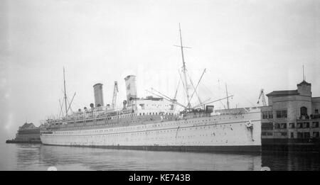 RMS imperatrice di Francia presso il molo B Vancouver Foto Stock