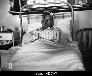 9924 Speedway conducente Harry Lewis recupera in St Vincents Hospital Foto Stock