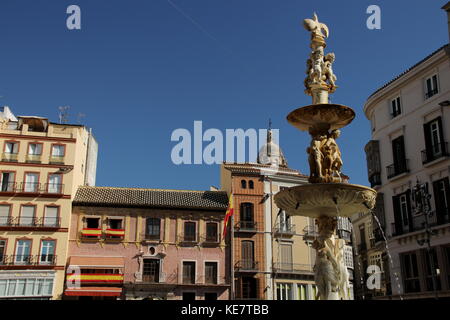 Plaza de la Constitucion a Malaga Foto Stock