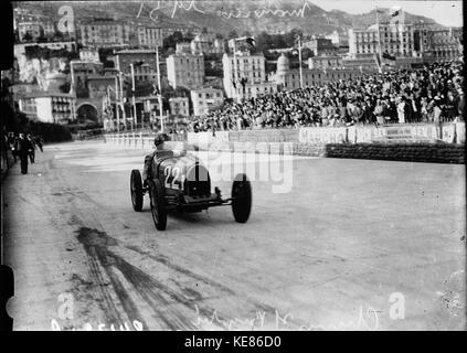 Louis Chiron al 1931 Grand Prix di Monaco (2) Foto Stock