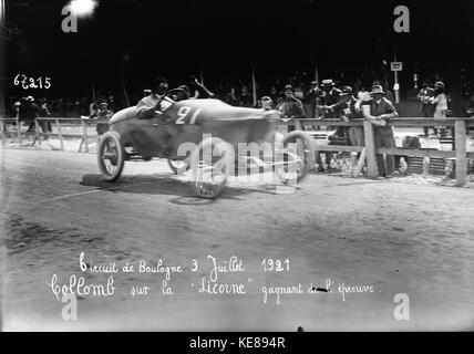 Giuseppe Collomb al 1921 Boulogne Grand Prix Foto Stock