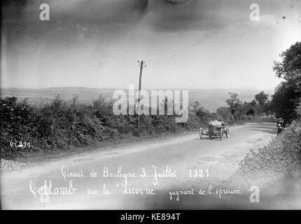 Giuseppe Collomb al 1921 Boulogne Grand Prix (2) Foto Stock