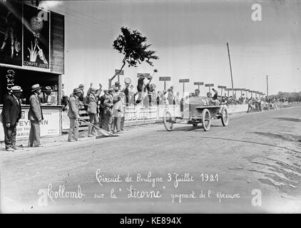 Giuseppe Collomb al 1921 Boulogne Grand Prix (3) Foto Stock