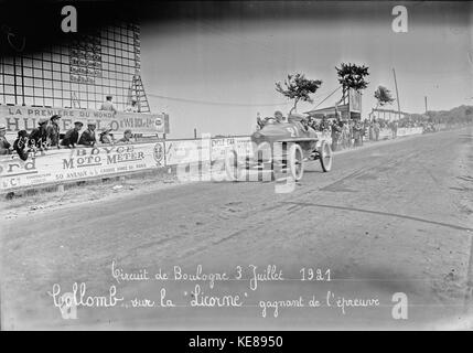 Giuseppe Collomb al 1921 Boulogne Grand Prix (6) Foto Stock