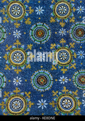 Italia emilia romagna ravenna emilia romagna ravenna Mausoleo di Galla Placidia - mosaico vault v°secolo Foto Stock