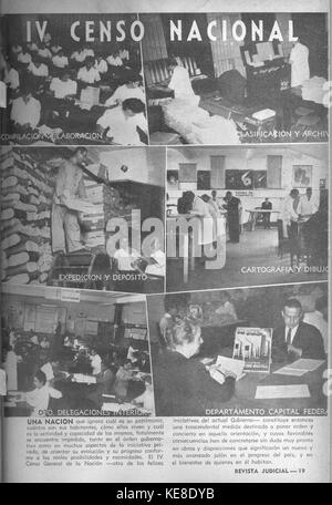 Biblioteca del Senado de la Provincia 42 IV censo nacional Foto Stock