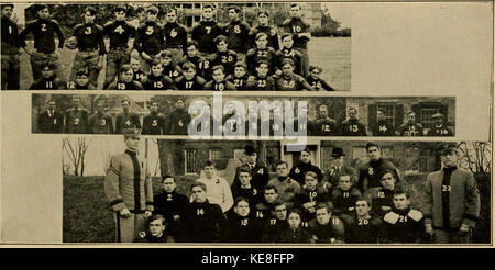 Gazzetta associazione atletica collegiale nazionale calcio guida. Il regolamento ufficiale prenota e annotare il libro del collegio di calcio (1907) (14798070893) Foto Stock