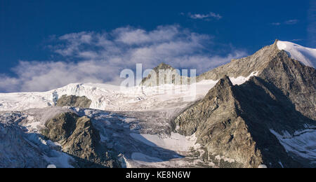 Valle di moiry, Svizzera - ghiacciaio di Moiry paesaggio di montagna, nelle alpi Pennine nel canton Vallese. Foto Stock