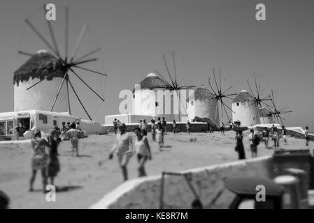 Mykonos Grecia luogo ideale per esplorare e godere la vita Foto Stock