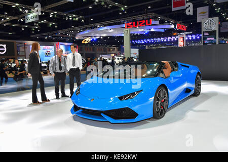 NONTHABURI - MARZO 28: Lamborghini Huracan Spyder auto sul display alla trentottesima Bangkok in Thailandia International Motor Show 2017 Il 28 marzo 2017 Nonthabu Foto Stock