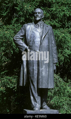 Lenin, pseudonimo di Vladimir Ilyich Ulyanov (Simbirsk, ora ul'janovsk, 1870-Gorky, 1924) Foto Stock