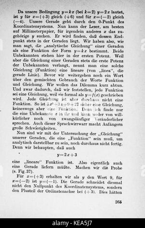 Vom Einmaleins zum solidale Seite 265 Foto Stock