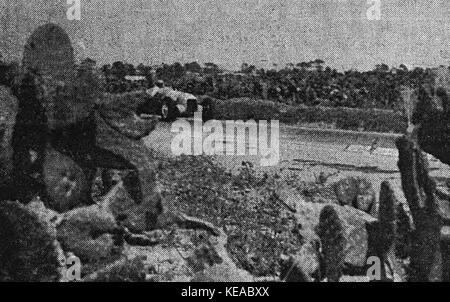 Rudolf Caracciola au Grand Prix de Tunisie 1936 Foto Stock