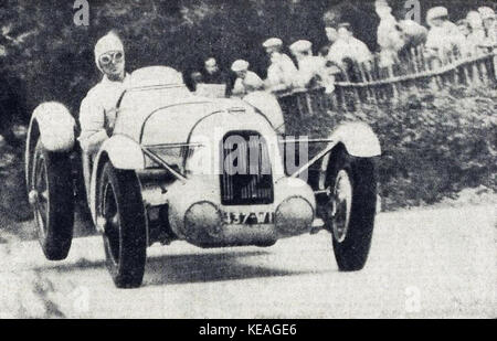 Louis Chiron, Vainqueur du Grand Prix de l'ACF 1937 Foto Stock