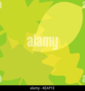 Sfondo con disegnati a mano le foglie di autunno. autunno tempo. elementi di progettazione. Foglie di autunno concetto. diverse foglie di autunno. Illustrazione Vettoriale