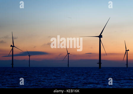 Il rampion per centrali eoliche offshore, vicino a Brighton, Inghilterra Foto Stock