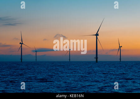 Il rampion per centrali eoliche offshore, vicino a Brighton, Inghilterra Foto Stock