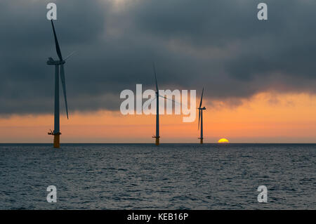 Il rampion per centrali eoliche offshore, vicino a Brighton, Inghilterra Foto Stock