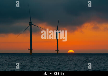 Il rampion per centrali eoliche offshore, vicino a Brighton, Inghilterra Foto Stock