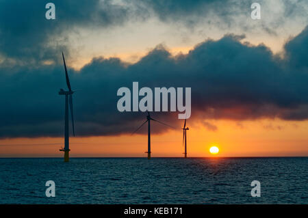 Il rampion per centrali eoliche offshore, vicino a Brighton, Inghilterra Foto Stock