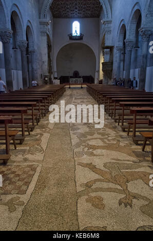 Vista del famoso mosaico della Cattedrale di Otranto Foto Stock