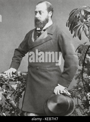 Edward VII (1841-1910). Il re del regno unito e i domini britannici e imperatore dell'India dal 1901 fino alla sua morte nel 1910. ritratto. la fotografia. Foto Stock