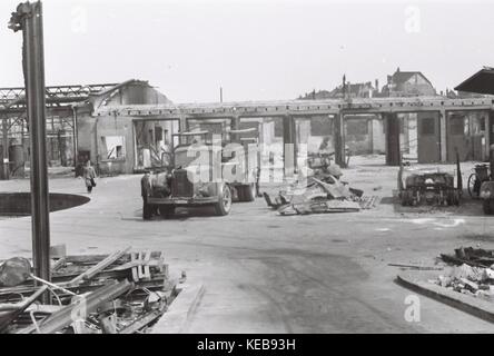 Maggio 1943, frankfurt am main: ....... i veicoli erano parte della 4. trasporti battaglione della Deutsche Reichsbahn, situato in frankfurt am main nel reichsbahndirektion frankfurt am main. ..... Foto Stock