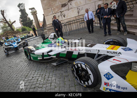 Campidoglio presentazione formula e gran premio di roma capitale con la sindaca raggi ***Nessuna web***n. quotidiani*** Foto Stock