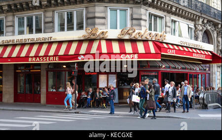 La tradizionale brasserie francese la Rotonde, Parigi, Francia. Foto Stock