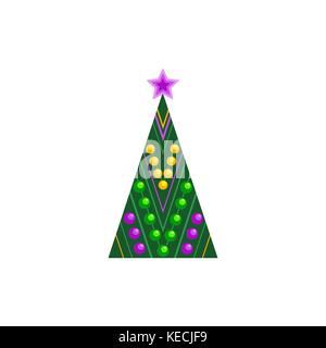 Icona albero di Natale. Illustrazione Vettoriale