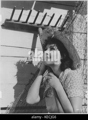 Jean parker, sul set del film "lazy river", MGM, 1934 Foto Stock