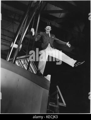 Charles ruggles, sul set del film "ruggles di red gap', Paramount Pictures, 1935 Foto Stock