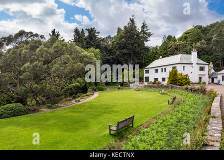 Casa Inverewe, Inverewe Garden, a Poolewe, Wester Ross, Highlands scozzesi, Scotland, Regno Unito Foto Stock