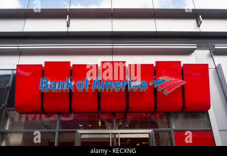 Bank of America new york Foto Stock