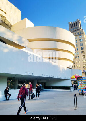 Il Museo Solomon R. Guggenheim, New York City Foto Stock