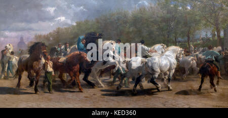 The Horse Fair, Rosa Bonheur, 1852-1855, Metropolitan Museum of Art, Manhattan, New York City, USA, Nord America Foto Stock