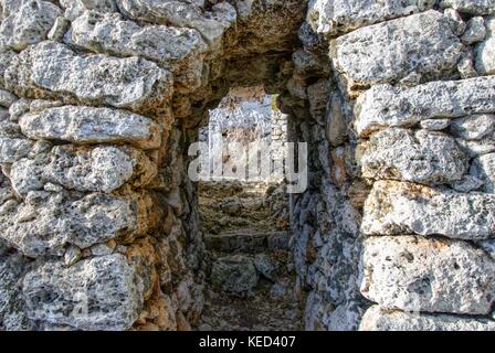 Cultura talaiotic rimane in menorca Foto Stock