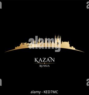 Russia Kazan skyline della città silhouette. Illustrazione Vettoriale Illustrazione Vettoriale