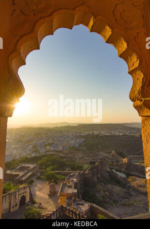 Rajasthan, India. città e paesaggi di India nord-occidentale Foto Stock