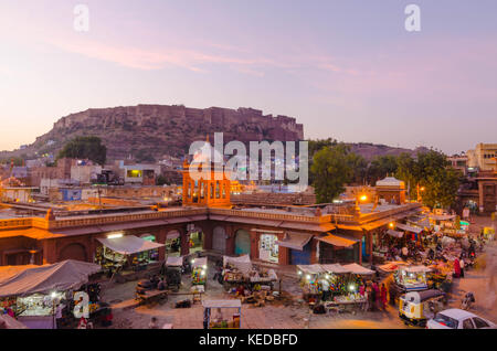 Rajasthan, India. città e paesaggi di India nord-occidentale Foto Stock