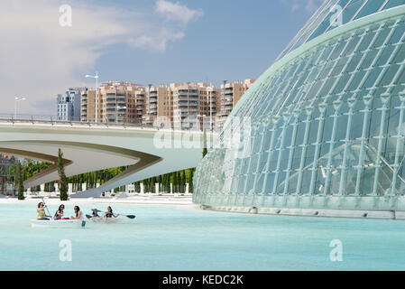 L'hemisferic parte della città delle arti e della cultura in valencia, Spagna Foto Stock