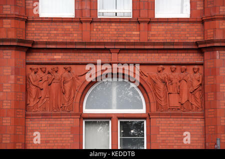 Edificio di pelatura a Salford in Greater Manchester Foto Stock