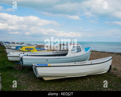 Pett Level, vicino a Hastings, nell'est del Sussex Foto Stock