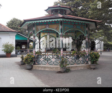 Gazebo all'interno del kraton in jogjakarta, Indonesia. Foto Stock