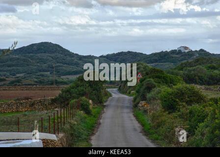 Minorca vista sulla campagna Foto Stock