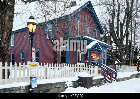 Il ristorante di torsione, Breckenridge, Colorado, STATI UNITI D'AMERICA Foto Stock