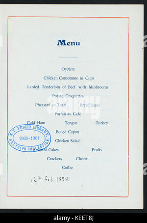 Questo evento segna la commemorazione del compleanno di Abraham Lincoln, tenuto dall'ordine militare della leale legione degli Stati Uniti presso l'Hotel Ryan di St. Paul, Minnesota. Foto Stock