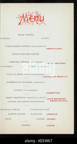 Banchetto (detenute da) American Bankers Association (a) PIANTATRICI HOTEL, ST. LOUIS, (MO) (HOTEL;) (NYPL ADE 270768 4000003735) Foto Stock