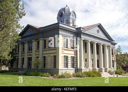 Fort davis county court house, Texas, è un tipico esempio di contea sedile costruzioni ad ovest del Texas è situato nel Texas big bend regione. Foto Stock